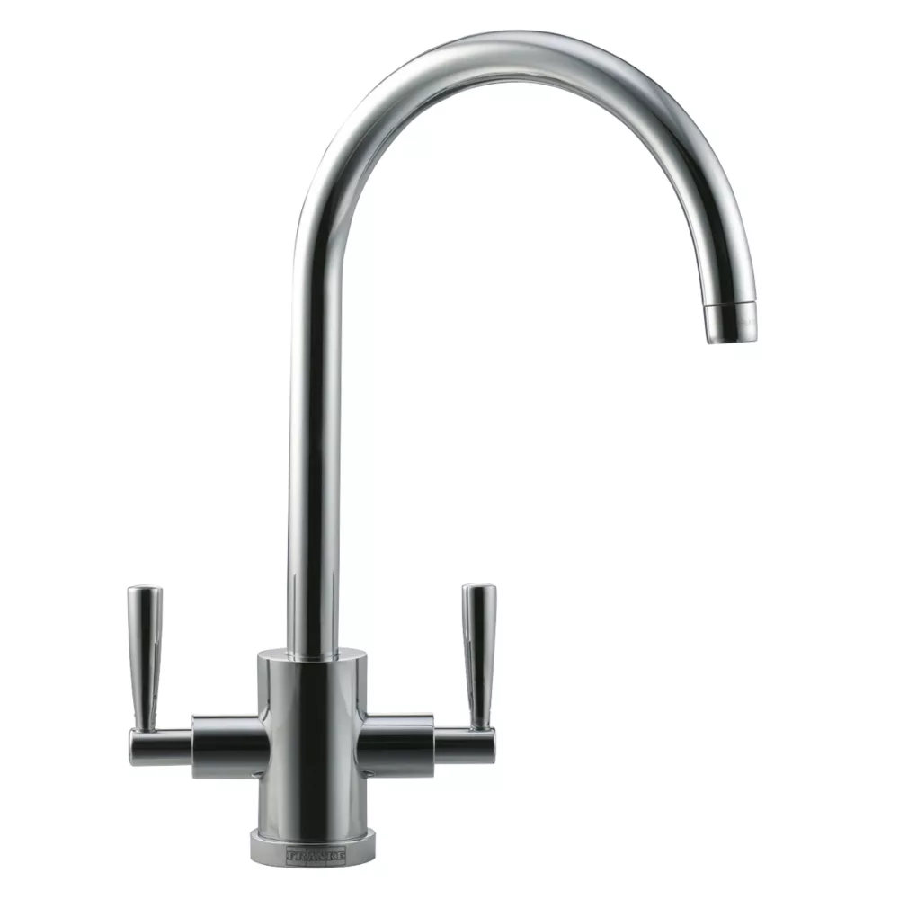 Franke Olympus Dual-Lever Mono Mixer Kitchen Tap Silk Steel