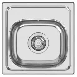Clearwater PIO 1 Bowl Stainless Steel Kitchen Sink 380 X 380mm