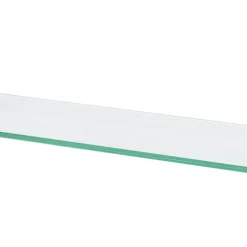 Essentials Linear Chrome Steel Glass Shelf 480 X 52 X 155mm