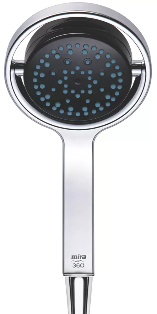 Mira Platinum Dual HP/Combi Ceiling-Fed Dual Outlet Black / Chrome Thermostatic Wireless Digital Mixer Shower - Image 2