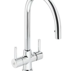 Abode Zest Pull-Out Mono Mixer Kitchen Tap Chrome