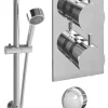 ETAL Mystique Rear-Fed Concealed Polished Chrome Thermostatic Bar Mixer Shower