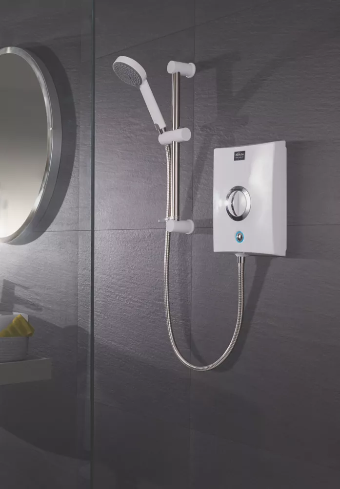 Aqualisa Quartz White / Chrome 8.5kW Electric Shower - Image 3