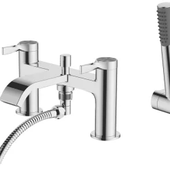 Swirl Ayre Deck-Mounted Bath Shower Mixer