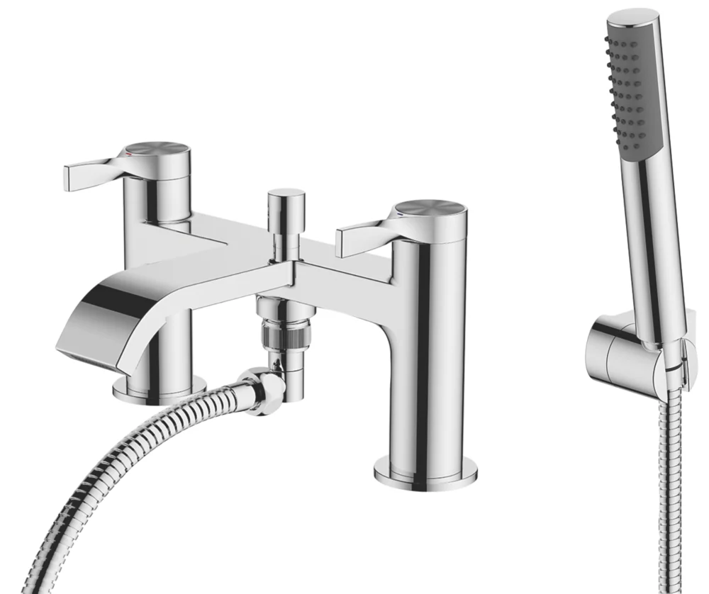 Swirl Ayre Deck-Mounted Bath Shower Mixer