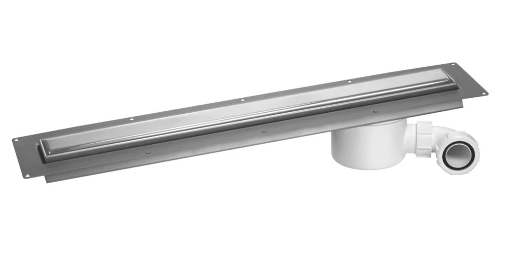 McAlpine CD800-O-P Slimline Channel Drain Polished Stainless Steel 810 X 88mm