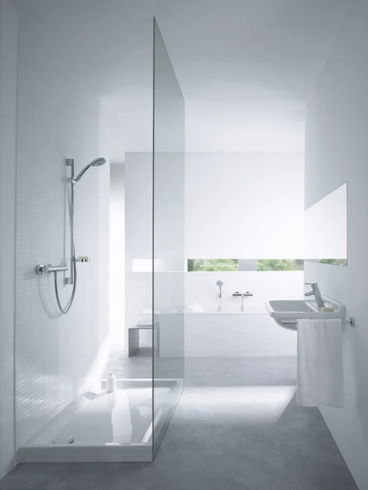 Hansgrohe Ecostat HP Rear-Fed Exposed Chrome Thermostatic Mixer Shower - Image 4