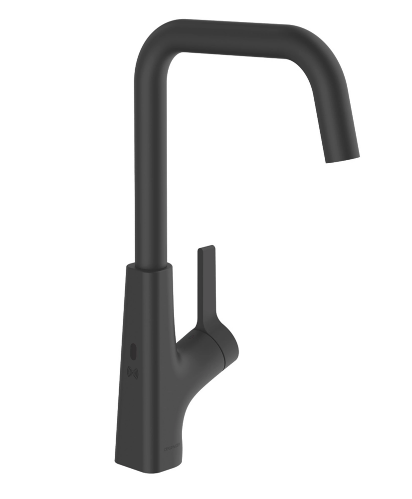 Clearwater Azia Battery-Powered Single Lever Monobloc Tap With Sensor Operation Matt Black - Image 2