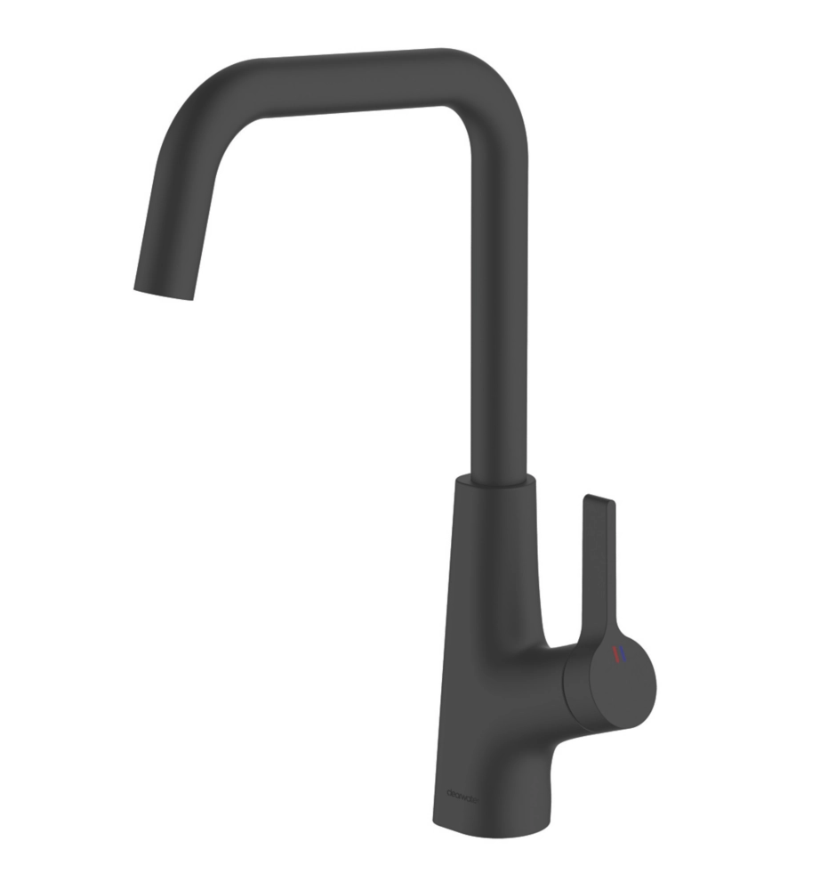 Clearwater Azia Battery-Powered Single Lever Monobloc Tap With Sensor Operation Matt Black