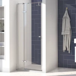 Aqualux Aquarius 8 Frameless Rectangular Hinged Shower Door 800 X 2000mm