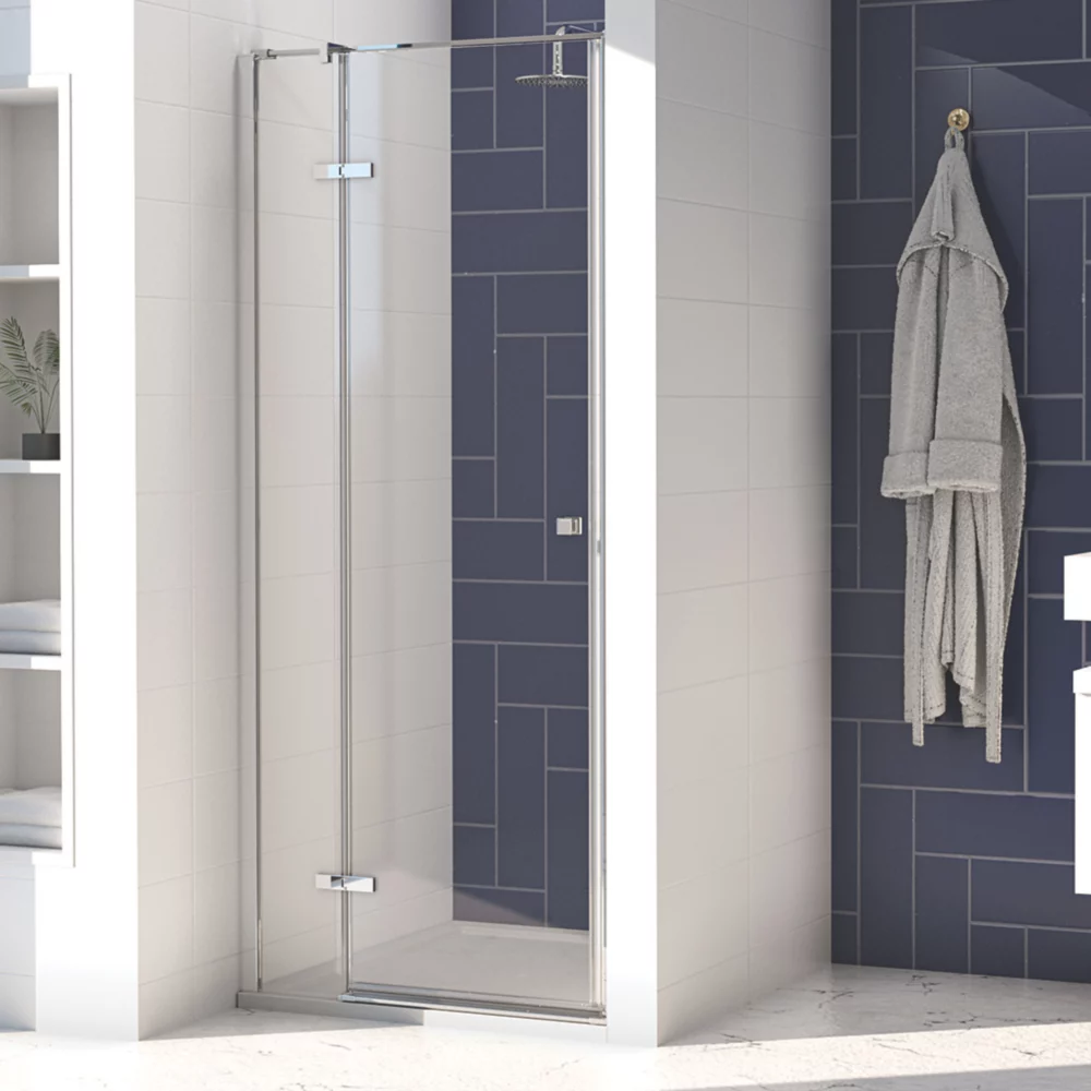 Aqualux Aquarius 8 Frameless Rectangular Hinged Shower Door 800 X 2000mm