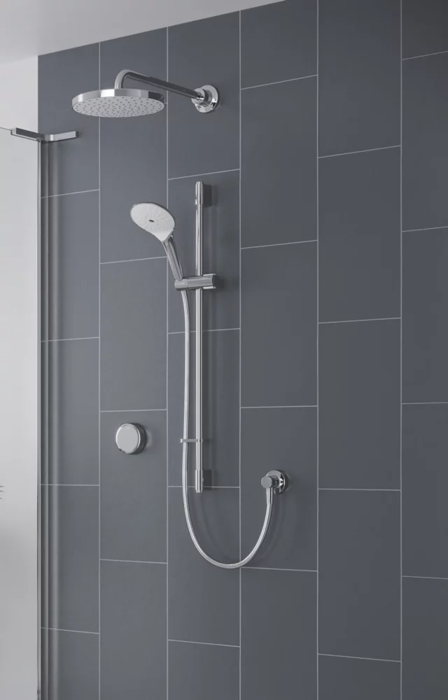 Mira Activate Gravity-Pumped Rear-Fed Dual Outlet Chrome Thermostatic Digital Mixer Shower - Image 2