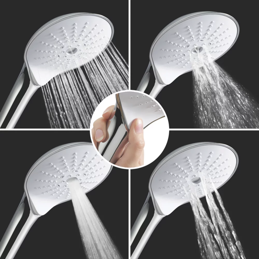 Mira Activate Gravity-Pumped Rear-Fed Dual Outlet Chrome Thermostatic Digital Mixer Shower - Image 3