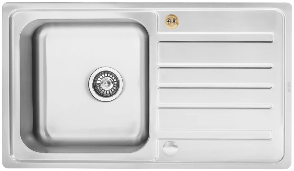 Bristan Index 1 Bowl Stainless Steel Reversible Sink & Drainer 860 X 500mm