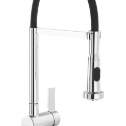 Abode Ophelia AT2074 Pull-Out Spray Mono Mixer Kitchen Tap Chrome