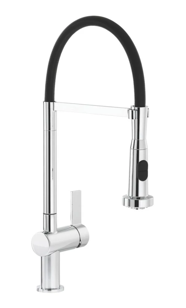 Abode Ophelia AT2074 Pull-Out Spray Mono Mixer Kitchen Tap Chrome