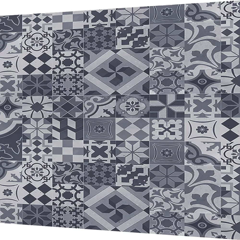 Splashwall Grey / White / Black Alloy Splashback 900 X 800 X 4mm