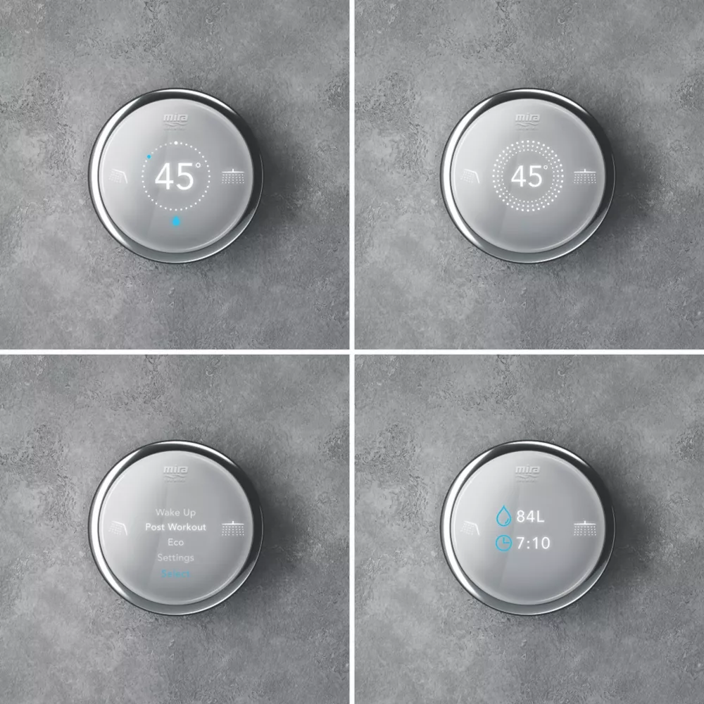 Mira Activate HP/Combi Rear-Fed Dual Outlet Chrome Thermostatic Digital Mixer Shower - Image 4