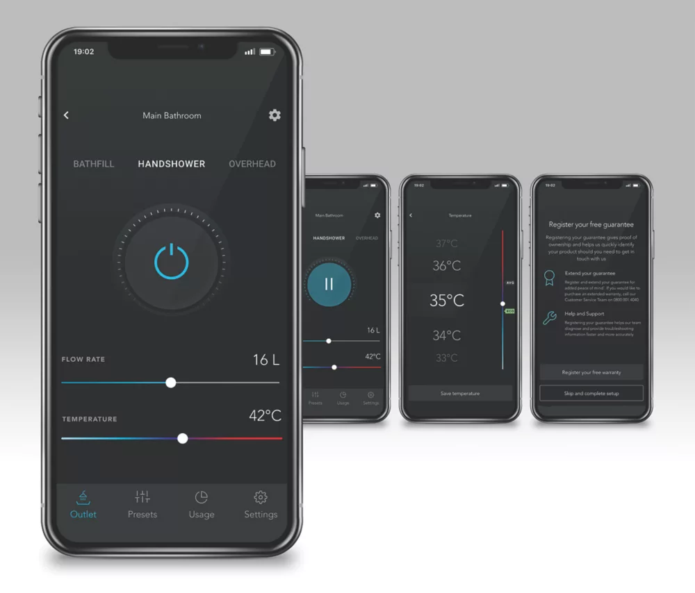 Mira Activate HP/Combi Rear-Fed Dual Outlet Chrome Thermostatic Digital Mixer Shower - Image 5
