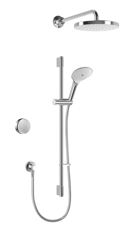 Mira Activate HP/Combi Rear-Fed Dual Outlet Chrome Thermostatic Digital Mixer Shower