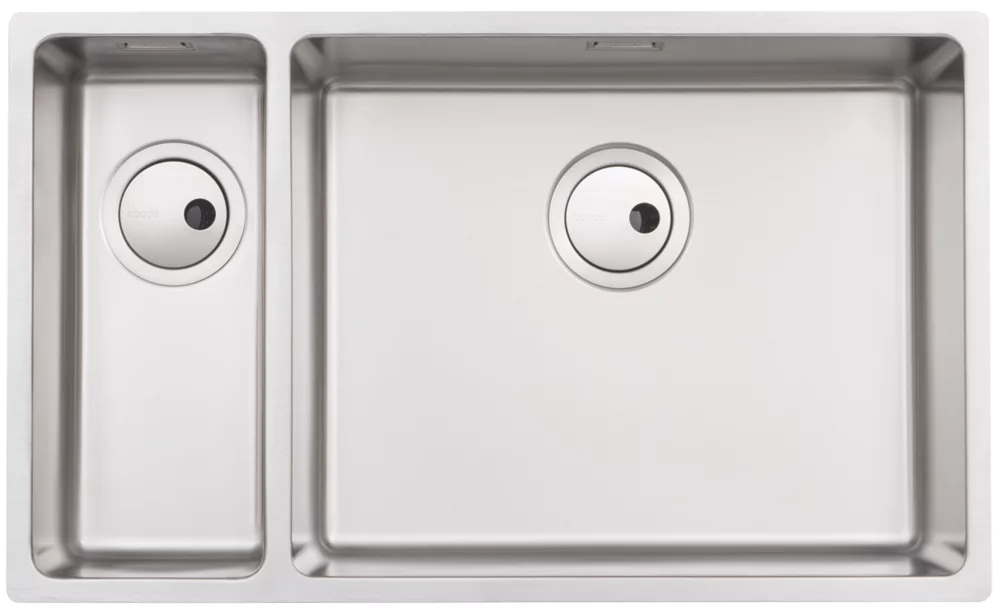 Abode Matrix 1.5 Bowl Stainless Steel Undermount & Inset Kitchen Sink RH 740 X 440mm - Image 2