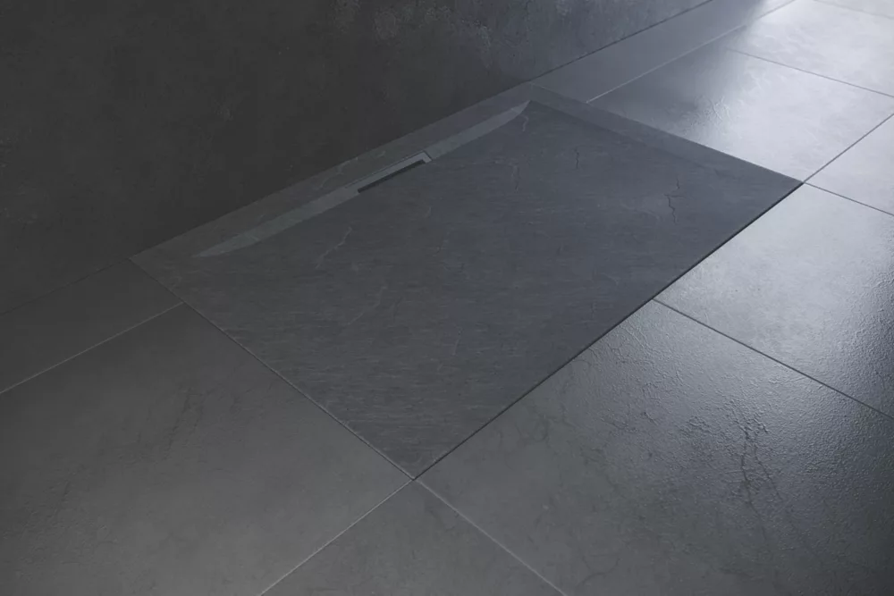 Mira Flight Level Rectangular Shower Tray Slate Grey 1400 X 900 X 25mm - Image 2