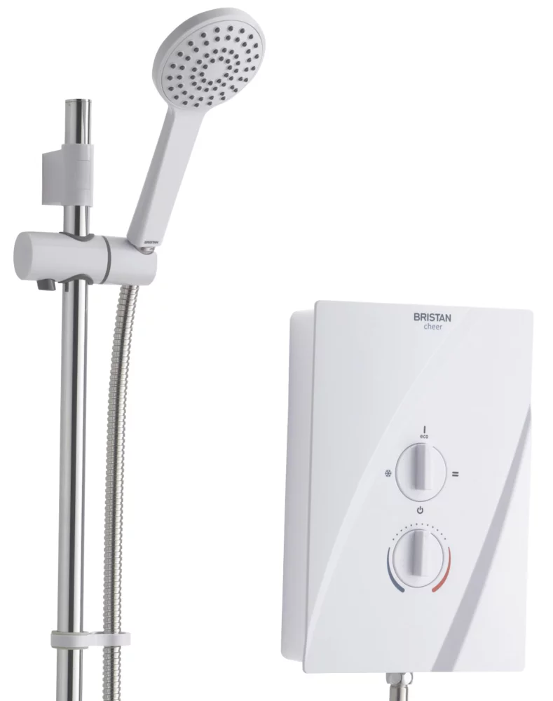 Bristan Cheer White 8.5kW Electric Shower 2 Bristan Cheer White 8.5kW Electric Shower - Image 2