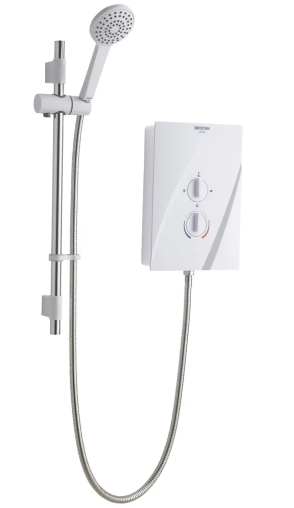 Bristan Cheer White 8.5kW Electric Shower 1 Bristan Cheer White 8.5kW Electric Shower
