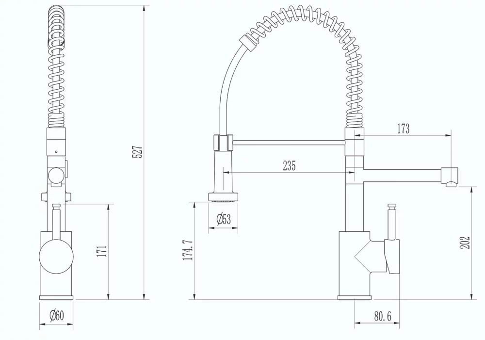 ETAL Multi-Use 3-in-1 Hot Water Kitchen Tap With Handset Copper - Image 4