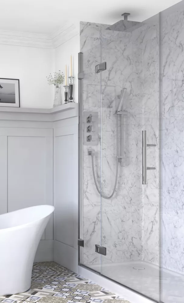 Bristan Descent Rear-Fed Concealed Chrome Thermostatic Mixer Shower - Image 2