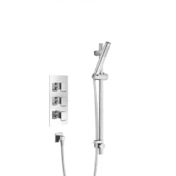 Bristan Descent Rear-Fed Concealed Chrome Thermostatic Mixer Shower