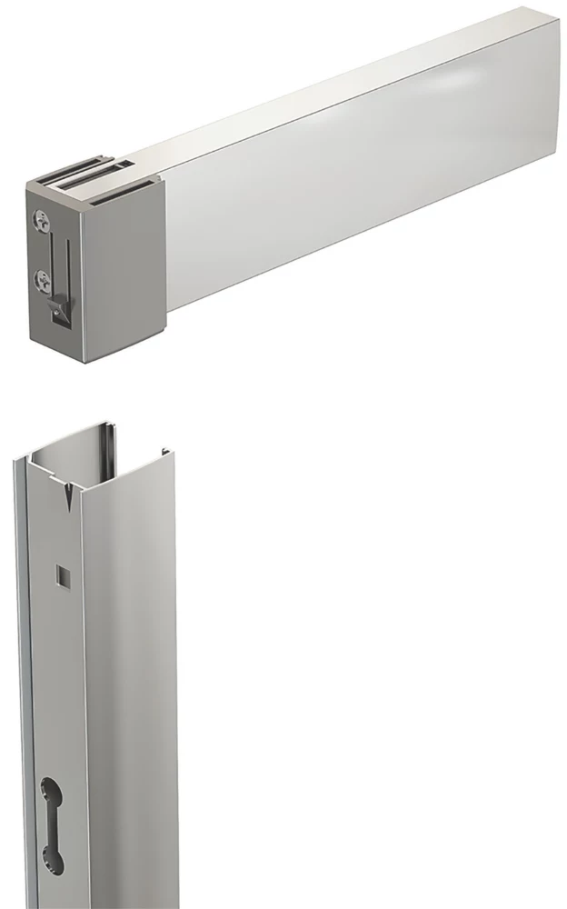 Triton Fast Fix Framed Rectangular Sliding Shower Door Chrome 1000 X 1900mm - Image 3