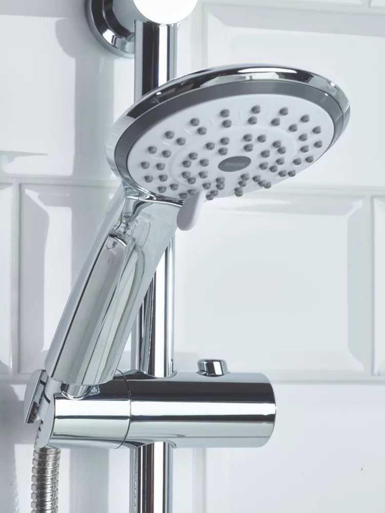 Bristan Artisan Rear-Fed Exposed Chrome Thermostatic Bar Mixer Shower With Adjustable Riser Kit - Image 3