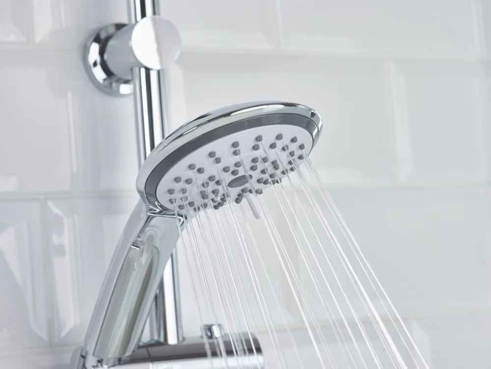 Bristan Artisan Rear-Fed Exposed Chrome Thermostatic Bar Mixer Shower With Adjustable Riser Kit - Image 4