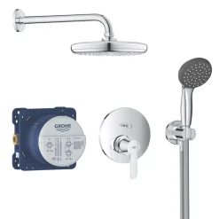 Grohe Get Perfect HP Rear-Fed Concealed Chrome Shower Set