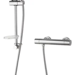 Aqualisa Sierra Cool Touch Rear-Fed Exposed Chrome Thermostatic Bar Mixer Shower