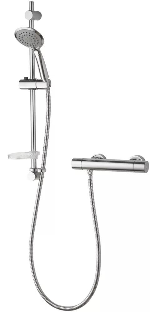 Aqualisa Sierra Cool Touch Rear-Fed Exposed Chrome Thermostatic Bar Mixer Shower