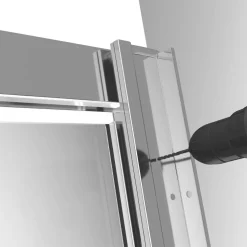 Triton Fast Fix Framed Quadrant 2-Door Shower Enclosure Non-Handed Chrome 900 X 900 X 1900mm 9 Triton Fast Fix Framed Quadrant 2-Door Shower Enclosure Non-Handed Chrome 900 X 900 X 1900mm -Zenith Shop 591KT A4