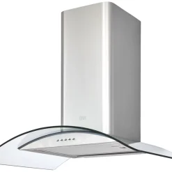 Cooke And Lewis Cooke & Lewis CLCGS60 Curved Glass Hood Stainless Steel 600mm