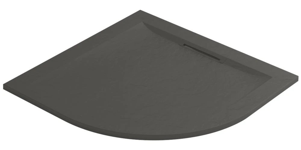 Mira Flight Level Quadrant Shower Tray Slate Grey 900 X 900 X 25mm