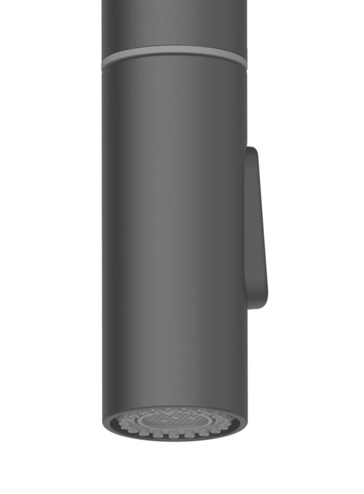 Clearwater Topaz TOP30MB Double Lever Tap With Twin Spray Pull-Out Matt Black - Image 3