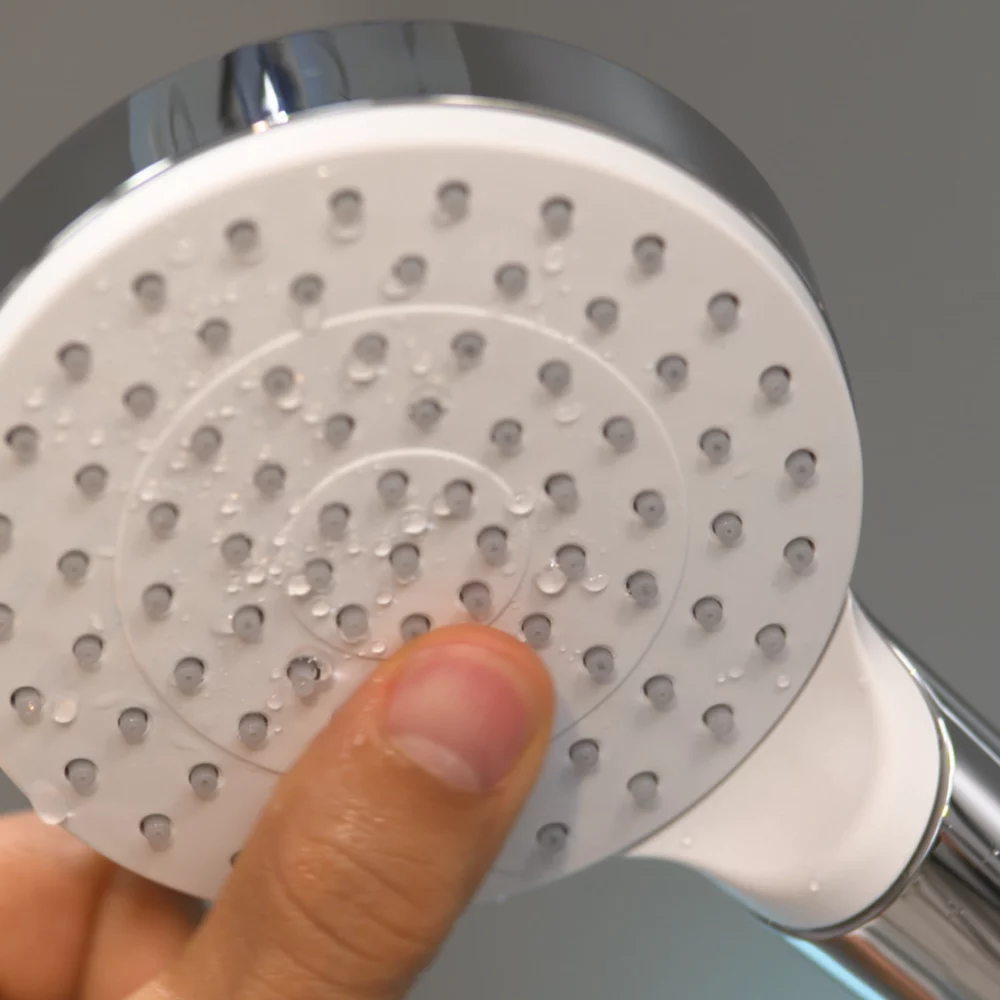 Hansgrohe Crometta Hand Shower Holder Set Modern Design White/Chrome - Image 4