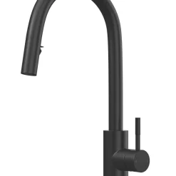 ETAL Velia Concealed Pull-Out Kitchen Mixer Tap Matt Black
