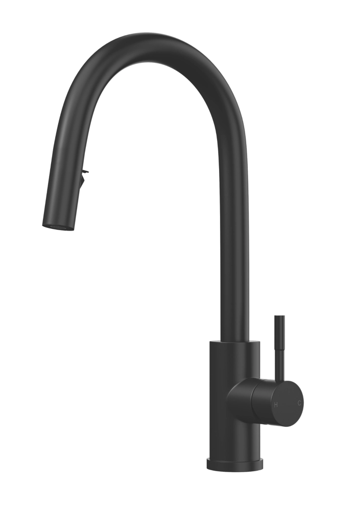 ETAL Velia Concealed Pull-Out Kitchen Mixer Tap Matt Black