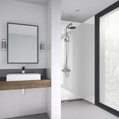 Splashwall Bathroom Splashback Gloss White 900 X 2400 X 11mm