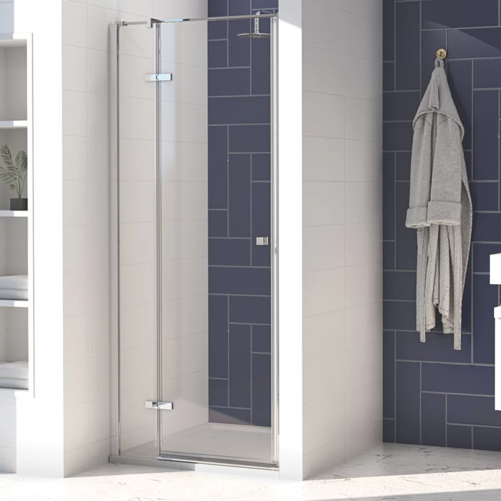 Aqualux Aquarius 8 Frameless Rectangular Hinged Shower Door 900 X 2000mm