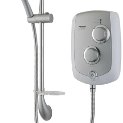 Triton Trance 2nd Generation White / Satin Chrome 9.5kW Manual Electric Shower