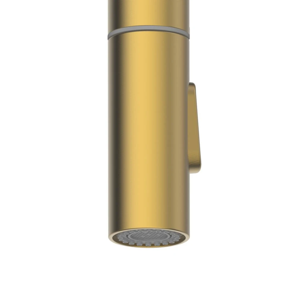 Clearwater Topaz TOP30BB Double Lever Tap With Twin Spray Pull-Out Brushed Brass PVD - Image 3