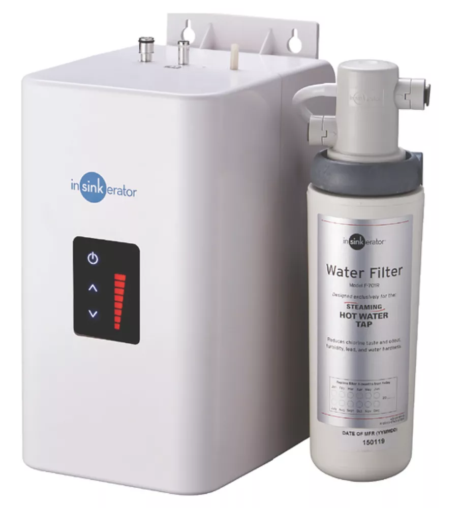 InSinkErator Moderno Hot & Cold Water Side Tap Polished Nickel - Image 2