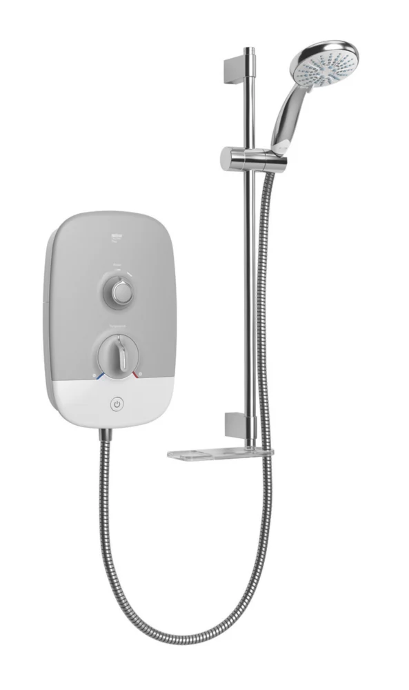 Mira Play White / Grey 10.8kW Electric Shower